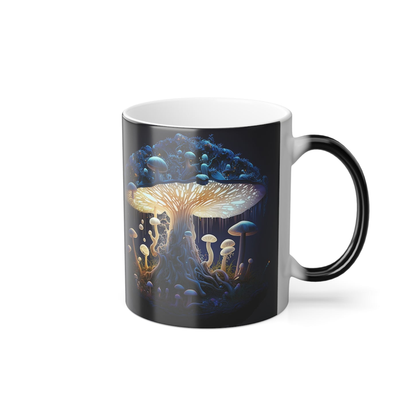 Mushroom mug cool, color changing trippy fungi fun mug