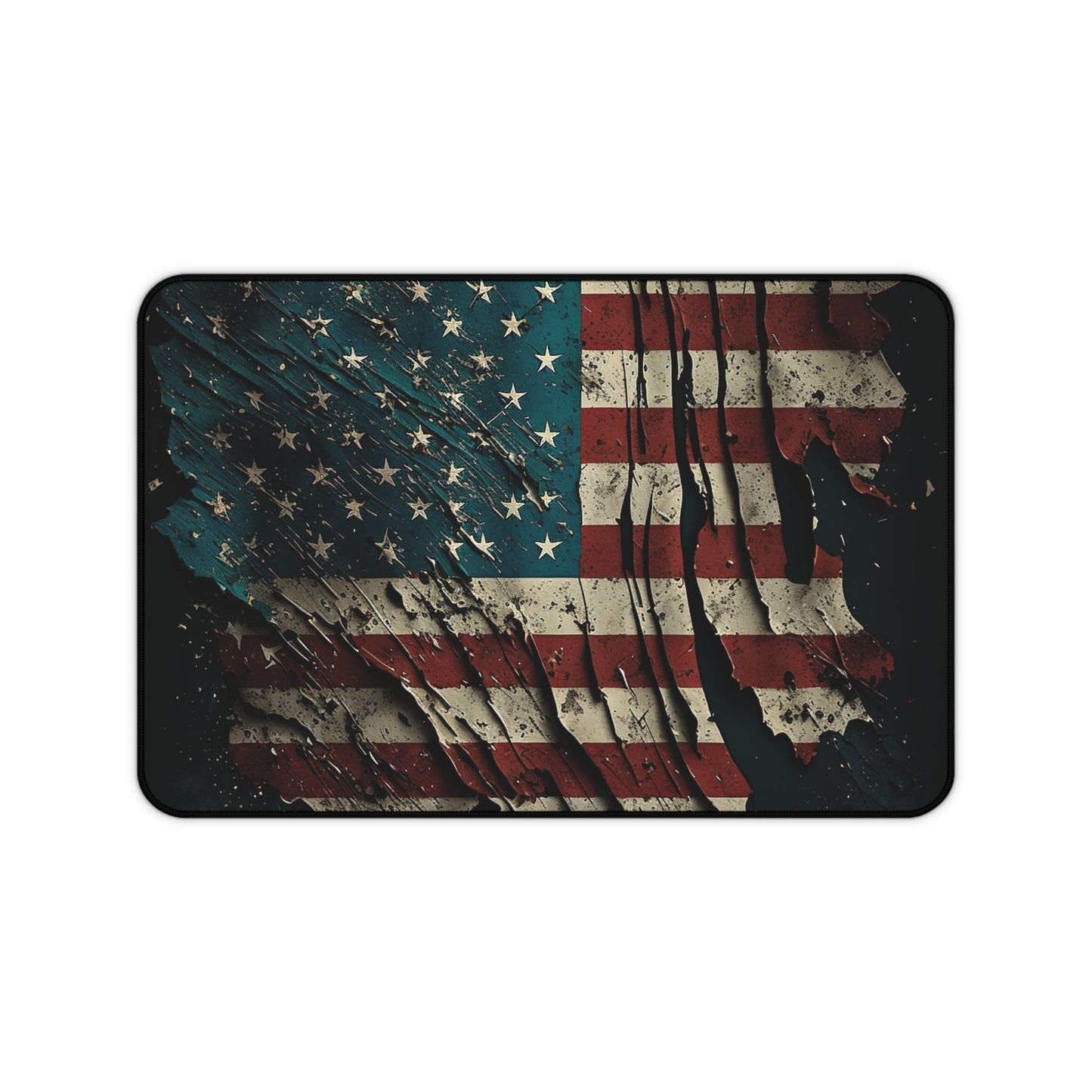 Tattered American Flag Desk Mat